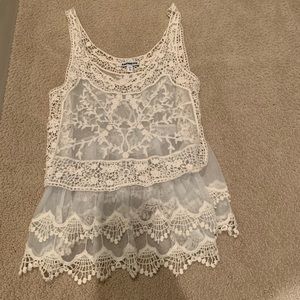 Lace tank top
